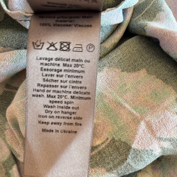 Nwt Zadig & Voltaire Floral Long Sleeve 
Reveal Roses Lavender Mini Blue Dress - Picture 9 of 9